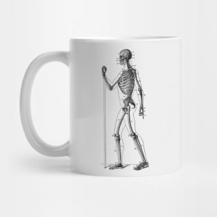 Side View Skeletal Diagram - Vintage Anatomy Mug